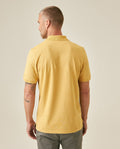 Mens Polo Slim Fit Short Sleeve Cotton Lycra Vibrant Embroidered Duck Cursive Sleeve Logo - Beige 63_601H001_BEI151132_6