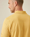 Mens Polo Slim Fit Short Sleeve Cotton Lycra Vibrant Embroidered Duck Cursive Sleeve Logo - Beige 63_601H001_BEI151132_7