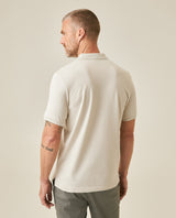Mens Polo Slim Fit Short Sleeve Cotton Lycra Vibrant Embroidered Duck Cursive Sleeve Logo - Raw 63_601H001_CRU144500_6