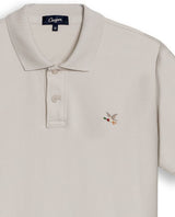 Mens Polo Slim Fit Short Sleeve Cotton Lycra Vibrant Embroidered Duck Cursive Sleeve Logo - Raw 63_601H001_CRU144500_8