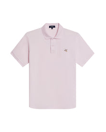 Mens Polo Slim Fit Short Sleeve Cotton Lycra Vibrant Embroidered Duck Cursive Sleeve Logo - Pink 63_601H001_ROS122905_3