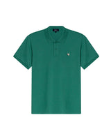 Mens Polo Slim Fit Short Sleeve Cotton Lycra Vibrant Embroidered Duck Cursive Sleeve Logo - Green 63_601H001_VER185718_0
