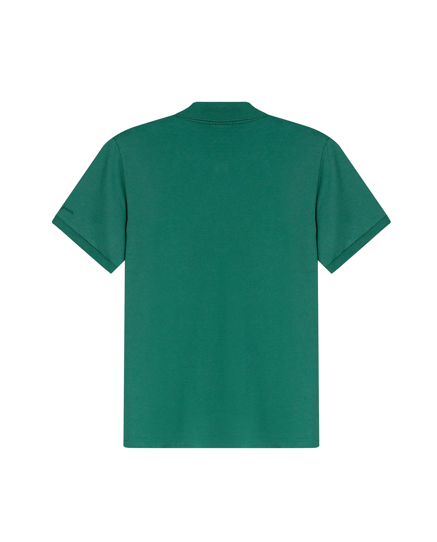 Mens Polo Slim Fit Short Sleeve Cotton Lycra Vibrant Embroidered Duck Cursive Sleeve Logo - Green 63_601H001_VER185718_5