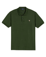 Mens Polo Slim Fit Short Sleeve Cotton Lycra Vibrant Embroidered Duck Cursive Sleeve Logo - Green 63_601H001_VER190417_3