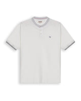 Mens Polo Slim Fit Mandarin Collar Piqué Cotton Elastane Contrast Band Cuffs Embroidered Duck - Raw 63_601H003_CRU110606_3