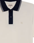 Mens Polo Slim Fit Short Sleeve Preppy Style Cotton Elastane Contrast Collar Placket Vibrant Duck - White 63_601H004_BLA120601_8