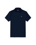 Mens Polo Slim Fit Short Sleeve Waffle Texture Cotton Polyester Vibrant Embroidered Duck - Blue 63_601H005_AZU193924_3