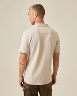 Mens Polo Shirt Slim Fit Short Sleeve Sanforized Cotton Polyester Distinctive Chest Print - Raw 63_601H006_CRU154502_6