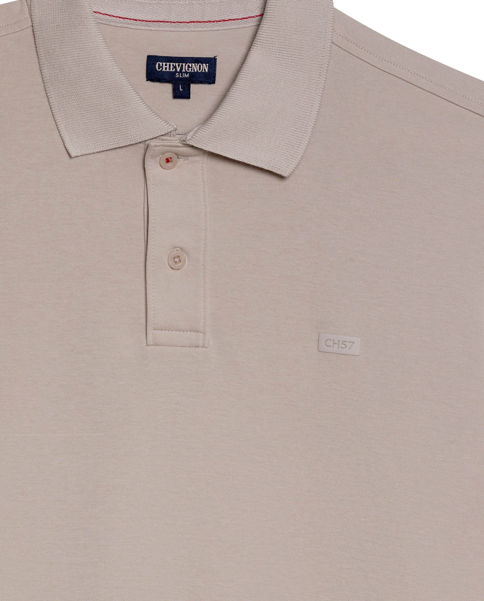 Mens Polo Shirt Slim Fit Short Sleeve Sanforized Cotton Polyester Distinctive Chest Print - Raw 63_601H006_CRU154502_8