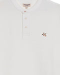Mens Polo Shirt Classic Fit Mandarin Collar Short Sleeve Piqué Jacquard Cotton Contrast Details - Raw 63_601H007_CRU110606_8
