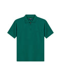 Mens Polo Shirt Classic Fit Zip Closure Piqué Cotton Elastane Minimalist Outline Duck Embroidery - Green 63_601H010_VER185322_3
