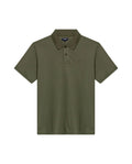 Mens Polo Shirt Classic Fit Short Sleeve Diagonal Piqué Cotton Polyester Embroidered Duck - Green 63_601H014_VER180515_3