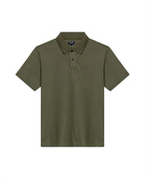 Mens Polo Shirt Classic Fit Short Sleeve Diagonal Piqué Cotton Polyester Embroidered Duck - Green 63_601H014_VER180515_3