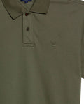 Mens Polo Shirt Classic Fit Short Sleeve Diagonal Piqué Cotton Polyester Embroidered Duck - Green 63_601H014_VER180515_8