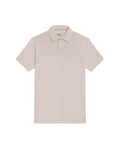 Mens Polo Shirt Slim Fit Short Sleeve Linen Piqué Cotton Viscose Linen Ribbed Seed Effect Red Vents - Raw 63_601H020_CRU110606_3