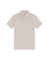 Mens Polo Shirt Slim Fit Short Sleeve Linen Piqué Cotton Viscose Linen Ribbed Seed Effect Red Vents - Raw 63_601H020_CRU110606_3