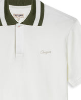 Mens Polo Shirt Slim Fit Short Sleeve Piqué Cotton Elastane Renewed Placket Contrast Block Collar - Raw 63_601H023_CRU110606_3