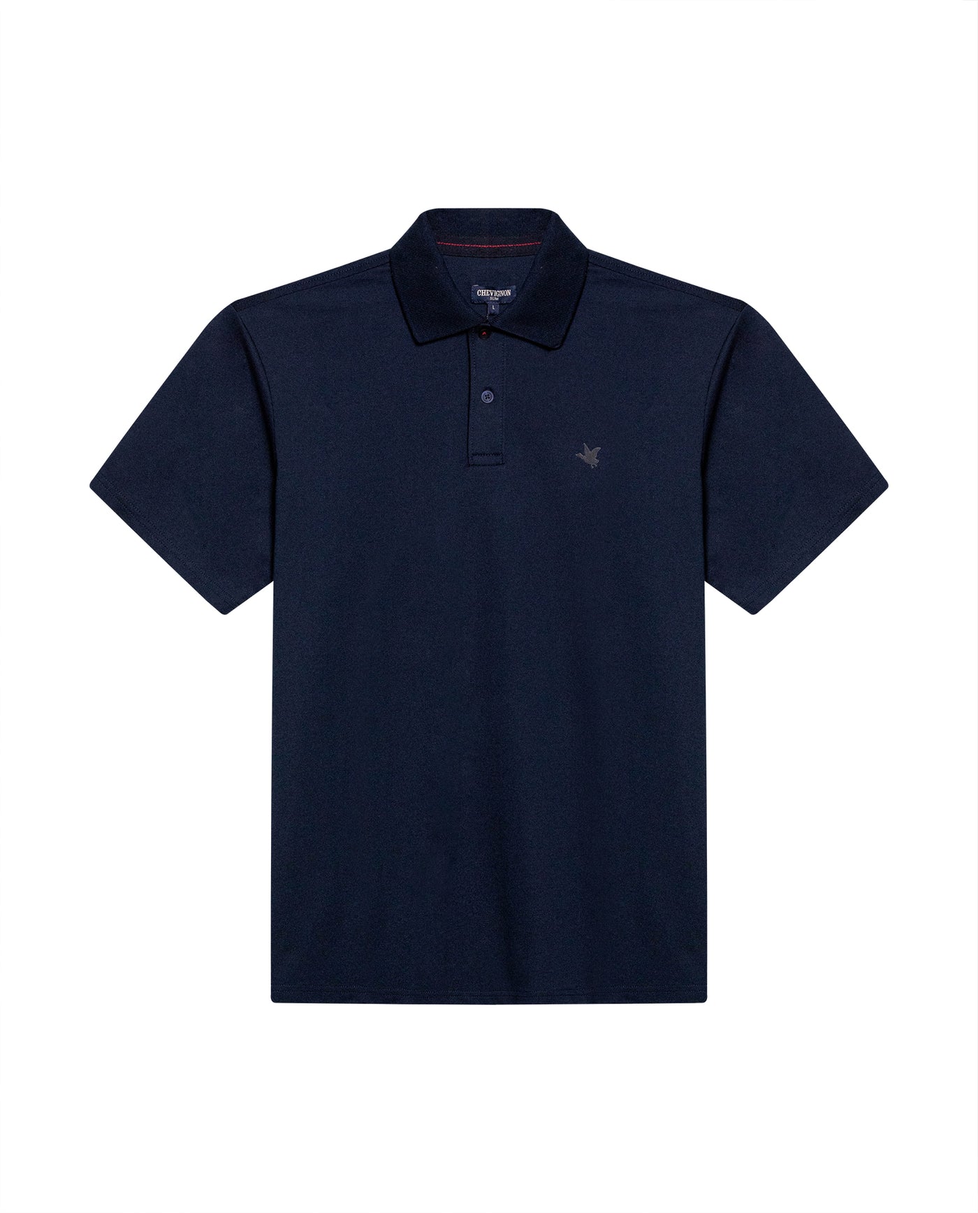 Mens Polo Shirt Slim Fit Short Sleeve Sanforized Cotton Polyester Elastane Premium Soft Hand - Blue 63_601H025_AZU193924_3