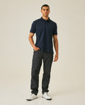 Mens Polo Shirt Slim Fit Short Sleeve Sanforized Cotton Polyester Elastane Premium Soft Hand - Blue 63_601H025_AZU193924_4