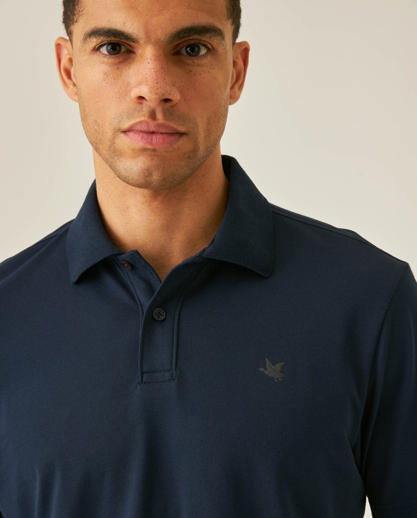 Mens Polo Shirt Slim Fit Short Sleeve Sanforized Cotton Polyester Elastane Premium Soft Hand - Blue 63_601H025_AZU193924_5