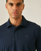 Mens Polo Shirt Slim Fit Short Sleeve Sanforized Cotton Polyester Elastane Premium Soft Hand - Blue 63_601H025_AZU193924_5