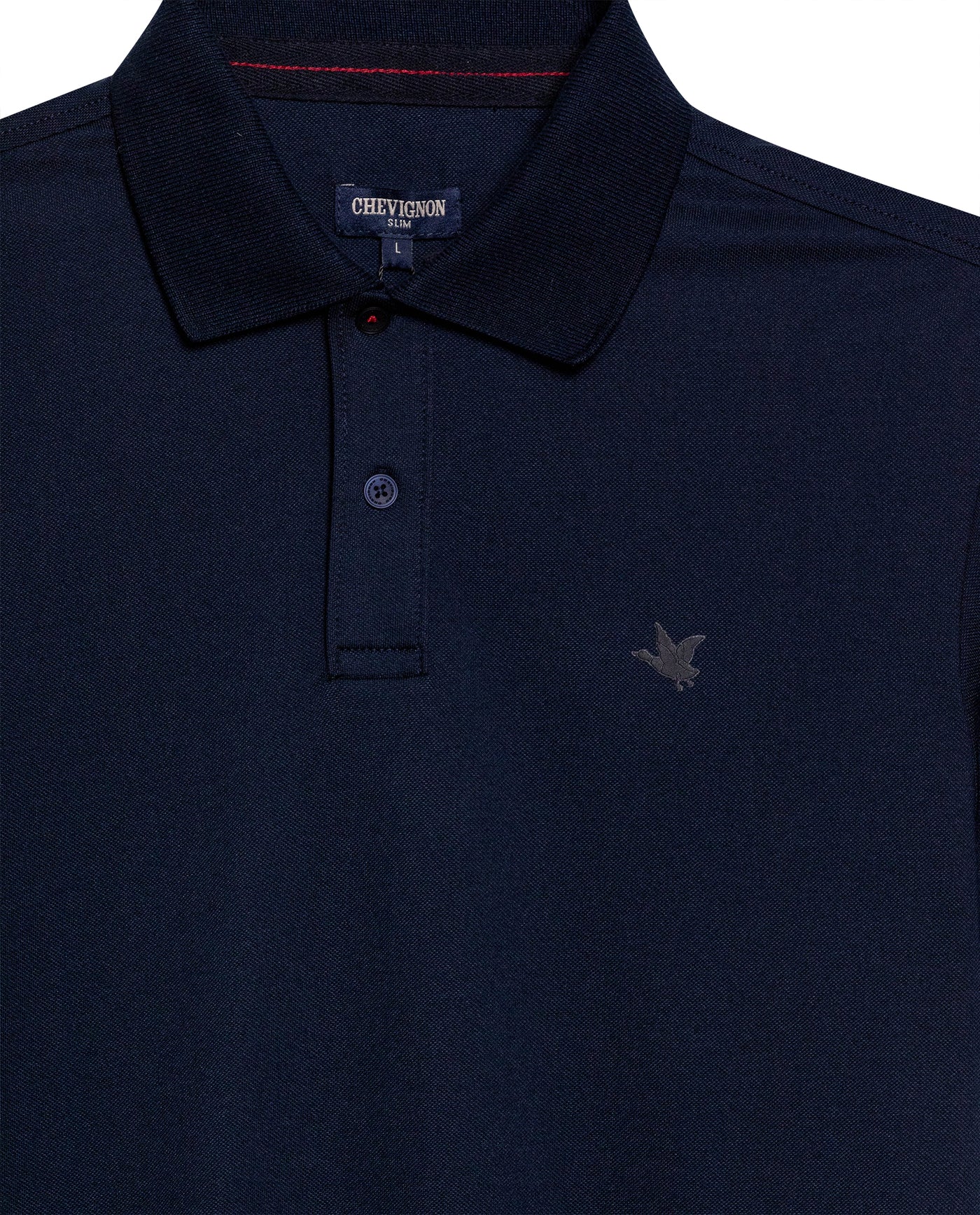 Mens Polo Shirt Slim Fit Short Sleeve Sanforized Cotton Polyester Elastane Premium Soft Hand - Blue 63_601H025_AZU193924_8