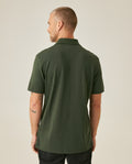 Mens Polo Shirt Slim Fit Short Sleeve Sanforized Cotton Polyester Elastane Premium Soft Hand - Green 63_601H025_VER190414_6