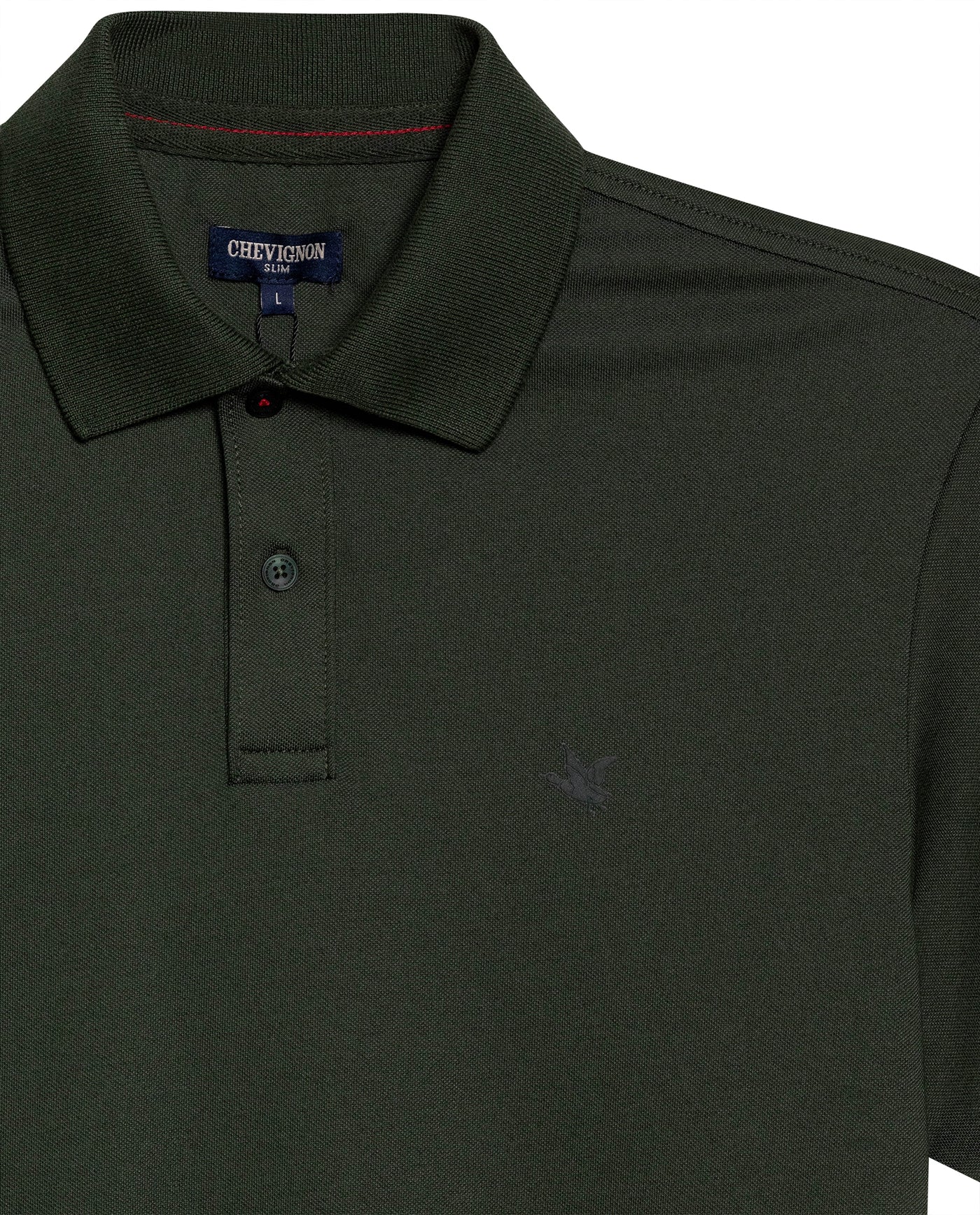 Mens Polo Shirt Slim Fit Short Sleeve Sanforized Cotton Polyester Elastane Premium Soft Hand - Green 63_601H025_VER190414_8