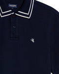 Mens Polo Shirt Classic Fit Short Sleeve Jacquard Cotton Elastane New Chevignon Logo Graphic Intarsia - Blue 63_601H030_AZU193924_8