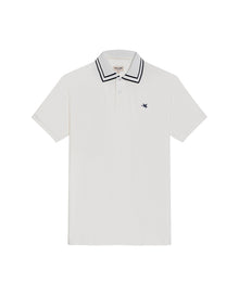 Mens Polo Shirt Classic Fit Short Sleeve Jacquard Cotton Elastane New Chevignon Logo Graphic Intarsia - Raw 63_601H030_CRU110606_3