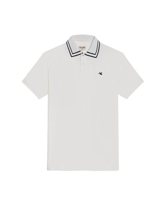 Mens Polo Shirt Classic Fit Short Sleeve Jacquard Cotton Elastane New Chevignon Logo Graphic Intarsia - Raw 63_601H030_CRU110606_3