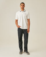 Mens Polo Shirt Classic Fit Short Sleeve Jacquard Cotton Elastane New Chevignon Logo Graphic Intarsia - Raw 63_601H030_CRU110606_4