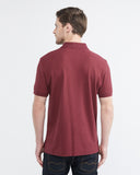 CLASSIC FIT COTTON PIQUE POLO IN BURGUNDY