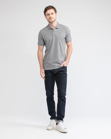 SLIM FIT ICONIC POLO IN GRAY