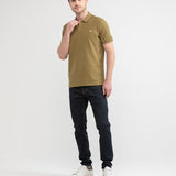 SLIM ICONIC POLO IN GILT