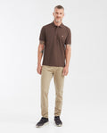 Mens Classic Fit Cotton Polo Shirt - Brown 63_602G000_CAF190912_3