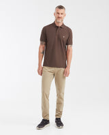 Mens Classic Fit Cotton Polo Shirt - Brown 63_602G000_CAF190912_3