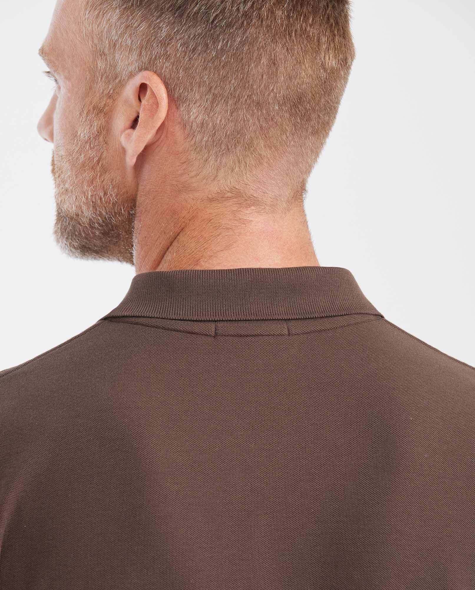 Mens Classic Fit Cotton Polo Shirt - Brown 63_602G000_CAF190912_6
