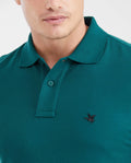 Mens Classic Fit Cotton Polo Shirt - Green 63_602G000_VER195232_4