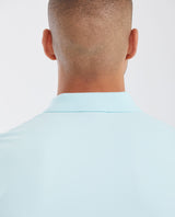 Mens Slim Fit Cotton Blend Polo Shirt - Blue 63_602G001_AZU124608_6
