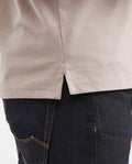 Mens Slim Fit Cotton Blend Polo Shirt - Gray 63_602G001_GRI171210_5