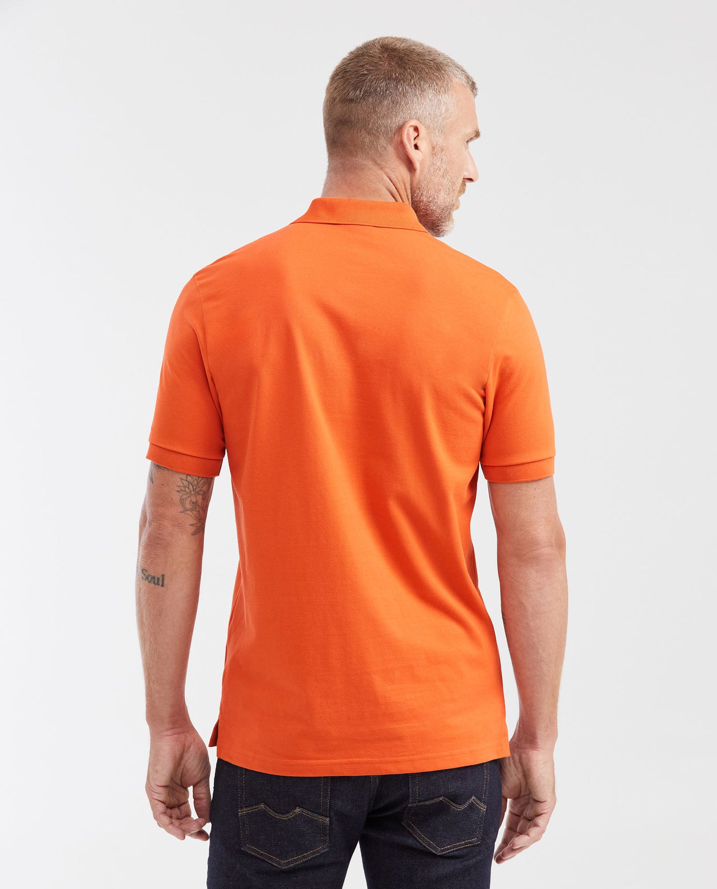 Men's Classic Fit Polo Shirt - Orange - 5