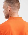 Mens Slim Fit Cotton Blend Polo Shirt - Orange 63_602G001_NAR181454_7