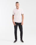 Mens Slim Fit Cotton Blend Polo Shirt - Pink 63_602G001_ROS131904_3