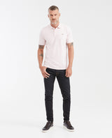Mens Slim Fit Cotton Blend Polo Shirt - Pink 63_602G001_ROS131904_3