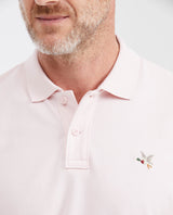 Mens Slim Fit Cotton Blend Polo Shirt - Pink 63_602G001_ROS131904_4