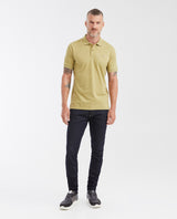 Mens Slim Fit Cotton Blend Polo Shirt - Green 63_602G001_VER160526_3