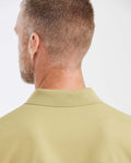 Mens Slim Fit Cotton Blend Polo Shirt - Green 63_602G001_VER160526_6