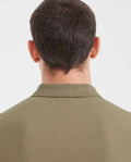 Mens Slim Fit Cotton Blend Polo Shirt - Green 63_602G001_VER180521_6