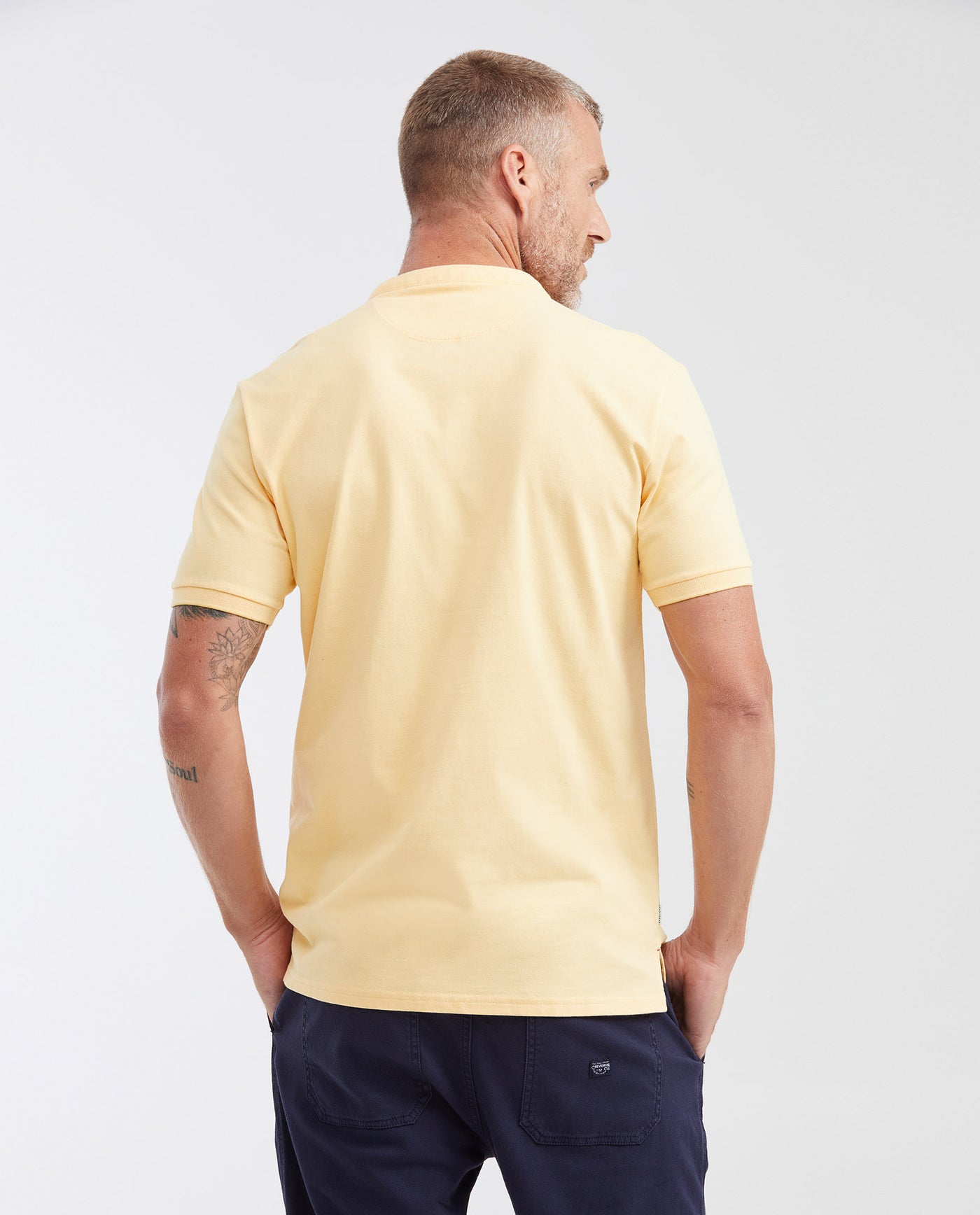 Men's Slim Fit Mandarin Collar Polo Shirt 602G002 - 5